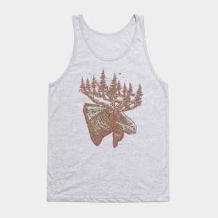 Elk Forest head Tank Top